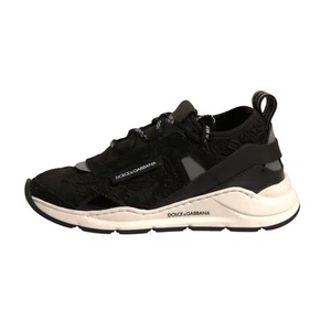 DOLCE & GABBANA Kids Shoes Black Low Top Classic Sneakers EU28 / US11 RRP 500usd - Picture 1 of 8