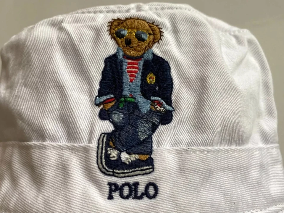 Polo Ralph Lauren Polo Bear Chino Bucket Hat White - Image 1 of 1
