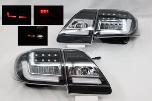 For 2011 2012 2013 Toyota Corolla Altis Black LED Brake Signal Tail Light Pair - Picture 1 of 9