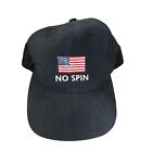 Bill O'reilly "No Spin" American Flag Black Baseball Cap - Patriotic Novelty Hat