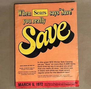 Vintage March 6 1972 SEARS Catalog SAVE Winter Sale - Picture 1 of 2