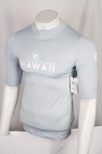Protector contra erupciones Rip Curl Hawaii manga corta ajuste de rendimiento azul yuca UPF 50+ - Imagen 1 de 3