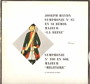 KARL RISTENPART, HAYDN SYMPHONIE N° 85 & 100 LP 1968 CFD 2387 STEREO - Picture 1 of 3
