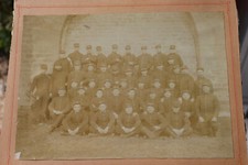Antica Foto Da Groupe Militari