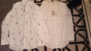 2 NEW WITH TAGS MENS PAUL SMITH LONG SLEEVE DRESS SHIRTS. 15.5 INCH NECK. - Picture 1 of 14