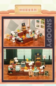 Toptoy Snoopy Miniature Bakery & Cafe Series Blind Box Case Of 6 pcs Brand New - Picture 1 of 20
