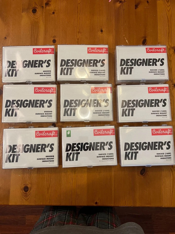 Coilcraft Designer's  Kit SMT Inductors  9 boxes - Image 1 of 4
