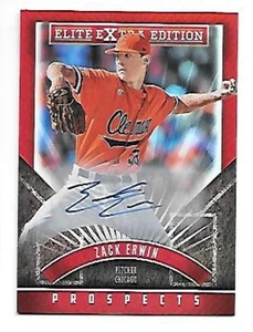 ZACK ERWIN  2015 ELITE EXTRA EDITION PROSPECT AUTOGRAPH ASPIRATIONS #113   - Picture 1 of 1