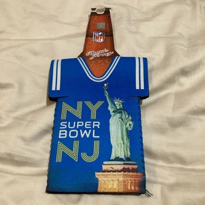 2014 Super Bowl XLVIII Koozie Bottle Jersey NFL Football Seahawks Broncos New ! - Image 1 of 4