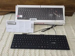 CHERRY KC 6000 SLIM Corded Keyboard, Black, USB UK layout - Picture 1 of 4