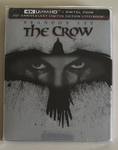 STEELBOOK - The Crow (4K UHD + BLU-RAY) Walmart Exclusive - NEW BRANDON LEE - Picture 1 of 2