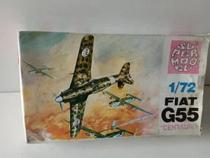 SUPERMODEL 1/72 MAQUETTE/KIT A MONTER AVION FIAT G55 CENTAURO COMPLETE - Picture 1 of 7