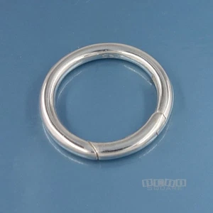 Sterling Silber runder Donut Ring Druckglied Verschluss Verbinder 20 mm #44082 - Bild 1 von 4