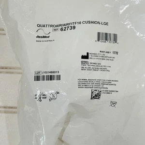 New Factory Sealed Large Resmed Quattro Air / F10 Cushion LGE REF 62739 CPAP - Picture 1 of 5