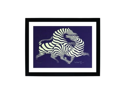 Litografia assinada por Victor Vasarely com certificado de autenticidade - Imagem 1 de 2