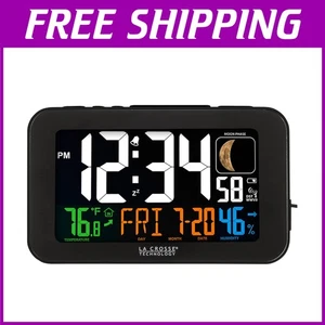 Digital Alarm Clock with Temperature Display - Picture 1 of 8