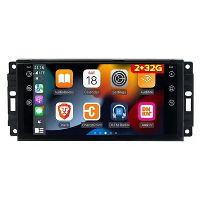 64GB Android 13 For Jeep Wrangler 2007-2017 Apple CarPlay Car Stereo Radio Navi - Image 1 of 4