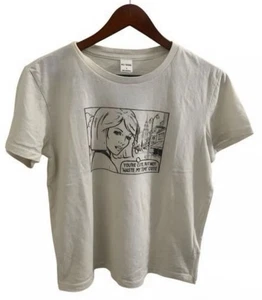 Re/Done Women’s T-Shirt Size Large Ecru NWOT - Picture 1 of 3
