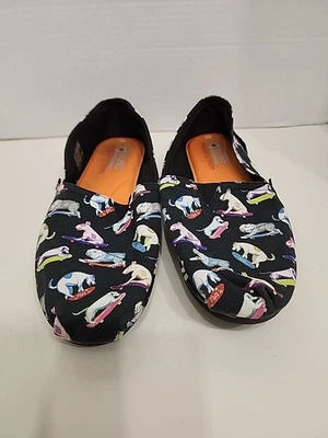Zapatos planos Skechers Bobs para perros monopatines talla 10 sin cordones de lona  Foto 1 de 4