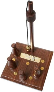 Personalised Bar Skittles Wood Bowling Game Set Pub Gift - With Free Engraving - Picture 1 of 6