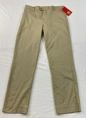 Pantalón Dickies niña talla 16 beige cintura ajustable cremallera delgado elástico algodón Foto 1 de 4