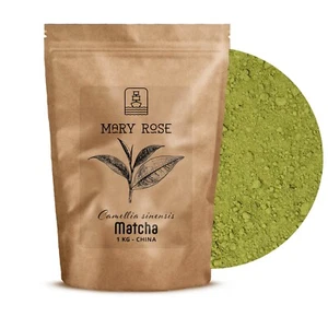 Matcha Tee Pulver Mary Rose Grüner Tee Detox Vegan Rein ohne Zusätze 100g - 1 kg - Bild 1 von 13