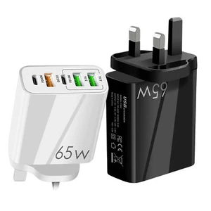Bloc Chargeur USB C Bloc de Charge Téléphone Portable 4 Ports Chargeur Multi-Usage UK - Photo 1 sur 11
