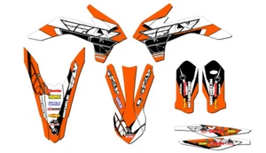 2016 250 ONLY (EARLY MODEL) SX 13 FLY Orange Senge Graphics Kit Compatible with - Picture 1 of 10