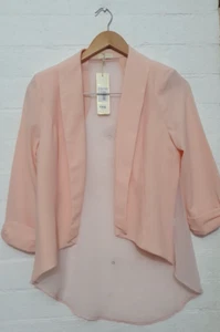 BLOCKOUT AUSTRALIA Designer Label Women BNWT Shell Pink Office Jacket Size 10 - Picture 1 of 8