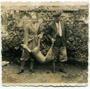 COPY OF ORIGINAL PHOTO DEER-HUNT Dublany EAST POLAND Carlo+Victor Perantoni 1934 - Picture 1 of 24