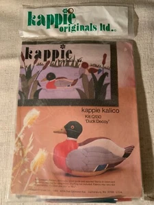 Vintage 1980 KAPPIE KALICO MALLARD DUCK DECOY - Finished size 9.25" x 15.5"- NIP - Picture 1 of 2