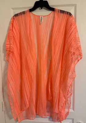 Forgotten Grace Women's Kimono Orange 2X - Image 1 of 2