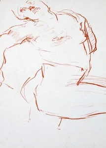 OSCAR KOKOSCHKA NUDE LITHOGRAPH - Picture 1 of 3