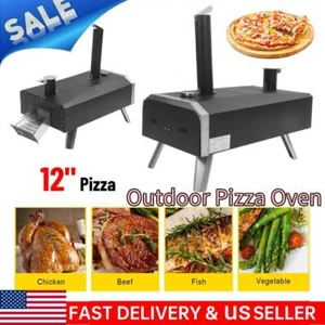Pizza Oven Wood Pellet 12 inch Outdoor Portable Cooker Portable With Chimney - Picture 1 of 12