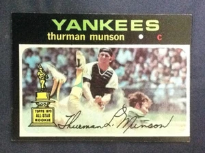 1971 Topps Baseball #5 Thurman Munson NY Yankees NM Nice Card - Picture 1 of 2