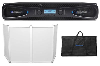 Crown Pro XLS2002 XLS 2002 2100 Watt DJ/PA Power Amplifier Amp w/ DSP + Facade - Image 1 of 4