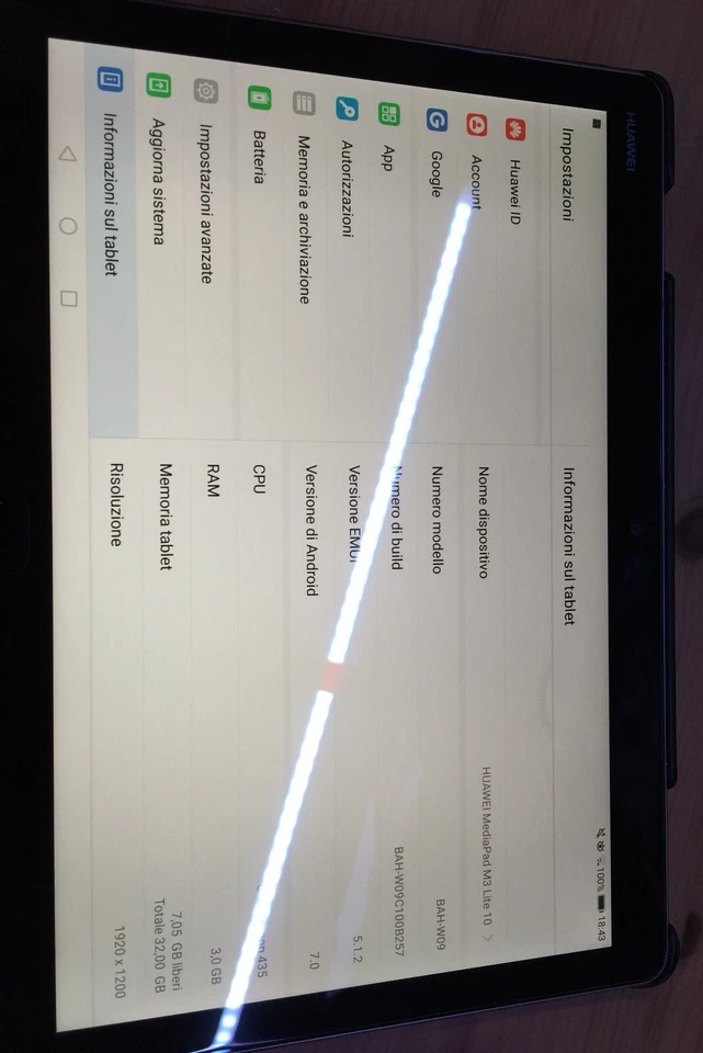 Huawei MediaPad M3 Lite 10 10,1" 32GB, Wi-Fi Tablet - Space Gray - Immagine 1 di 4