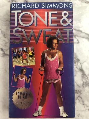 Vintage 1994 RICHARD SIMMONS: Tone and Sweat VHS Tape exercise - Image 1 of 4