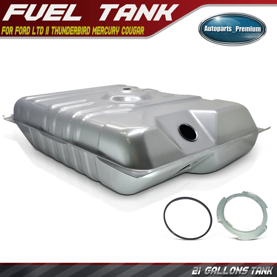 Tanque de combustible de 21 galones con anillo de bloqueo para Ford LTD II Thunderbird Mercury Cougar Foto 1 de 4