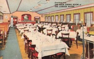 Alte Postkarte - verschickt / 50er Jahre - Hummerhaus Charlestown, Massenleinen - Bild 1 von 2