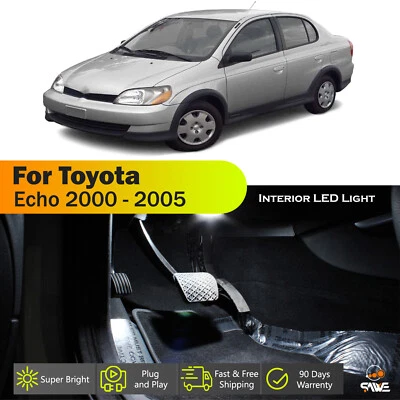 Kit de paquete interior mapa bombilla luces LED blancas para Toyota Echo 2000-2005 Foto 1 de 4