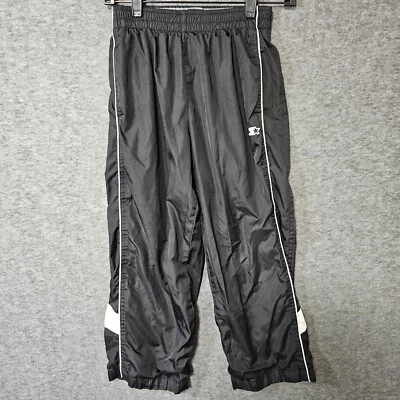 Pantalones de chándal Starter Lg (10-12) negros blancos jóvenes niños ropa deportiva informal usados Foto 1 de 4
