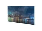 Impression Murale Sur Verre Panoramique De Manhattan La Nuit 100X60 Cm