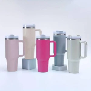 40oz Travel Tumbler Mug Water Bottle Double Insulated Leakproof Stainless Steel - Picture 1 of 9