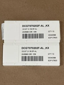 SECO Wendeplatten DCGT070202F-AL, KX DCGT 21.50.5F-AL 00040399 - Bild 1 von 3