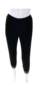 Terez Girls Black Stretch Pull On Ankle Knit Pants Leggings Medium NWT Pockets - Picture 1 of 7