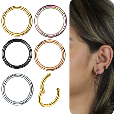 Nasenpiercing chirurgenstahl piercing ring helix piercings– Stilvolles Design - Bild 1 von 4