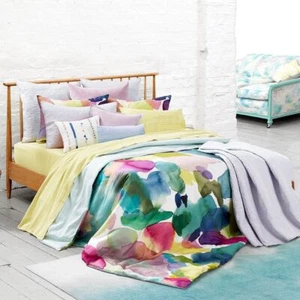 Bluebellgray Watercolor Rothesay Twin Twin xl Duvet Cover Sham Cotton Sateen New - Picture 1 of 15