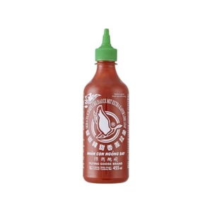 Flying Goose Sriracha Chilisauce mit Kaffir Limette dunkel grüner Deckel Pikant - Bild 1 von 1