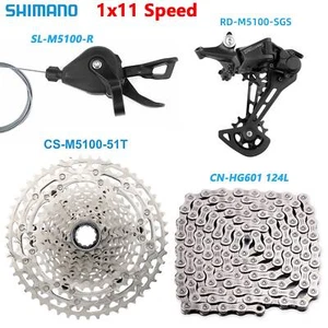 SHIMANO Deore M5100 11 Speed Groupset MTB Bike Derailleur Cassette 42T 51T OEM - Picture 1 of 15